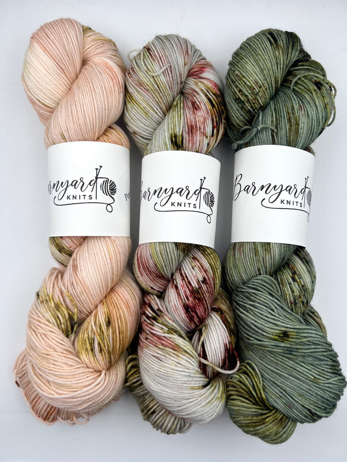 3 SKEIN SET (I) fingering Barnyard Knits