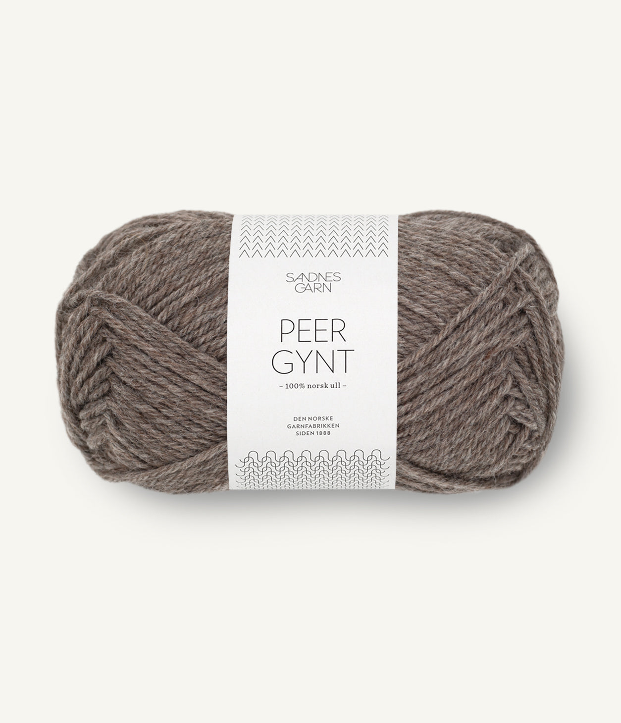 SANDNES GARN PEER GYNT 2652 MEDIUM BROWN HEATHER