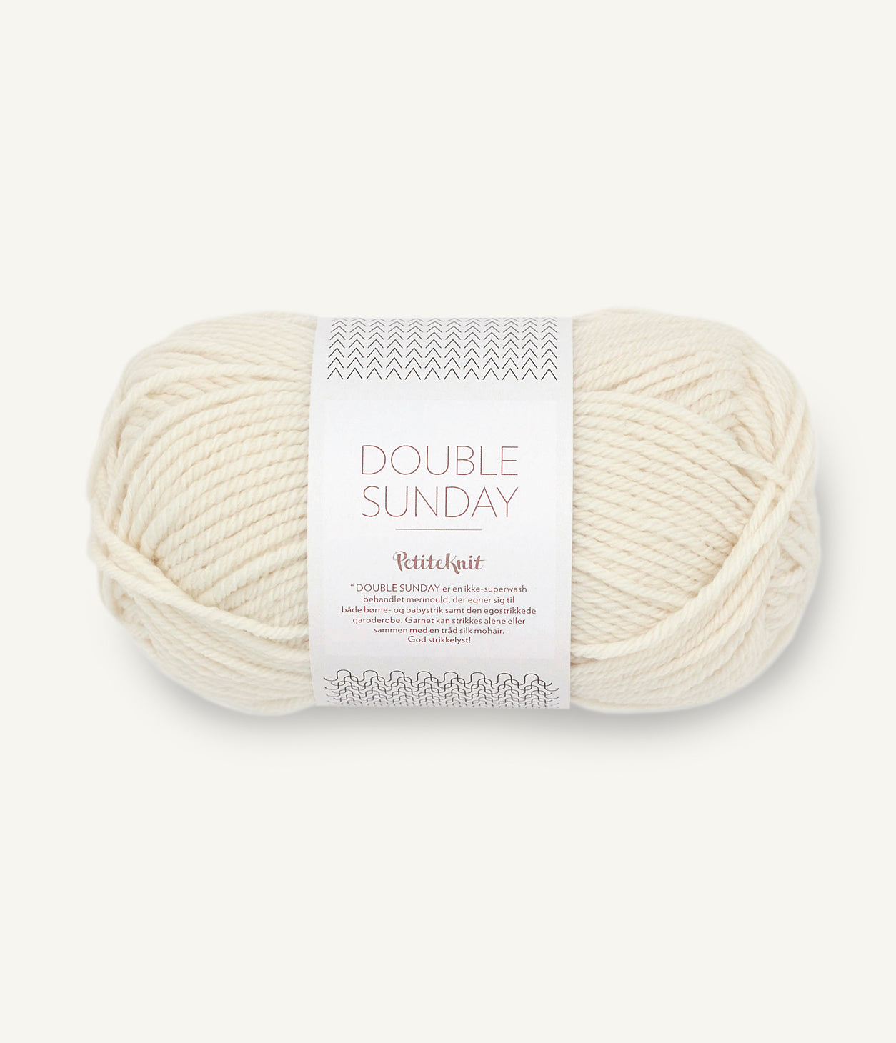 SANDNES GARN PETITE KNIT DOUBLE SUNDAY 1012 WHIPPED CREAM