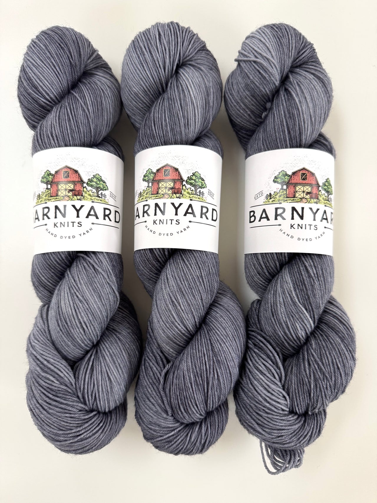 GUNMETAL SOCK/FINGERING TONAL