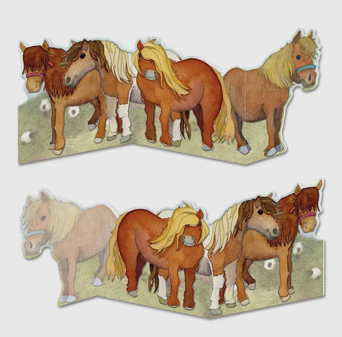 SHETLAND PONIES CARD- EMMA BALL