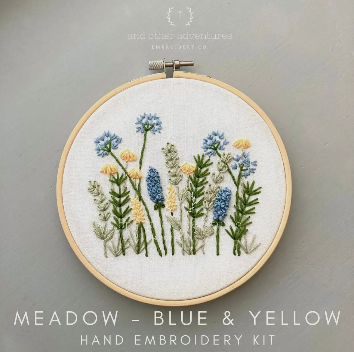 MEADOW- BLUE & YELLOW EMBROIDERY