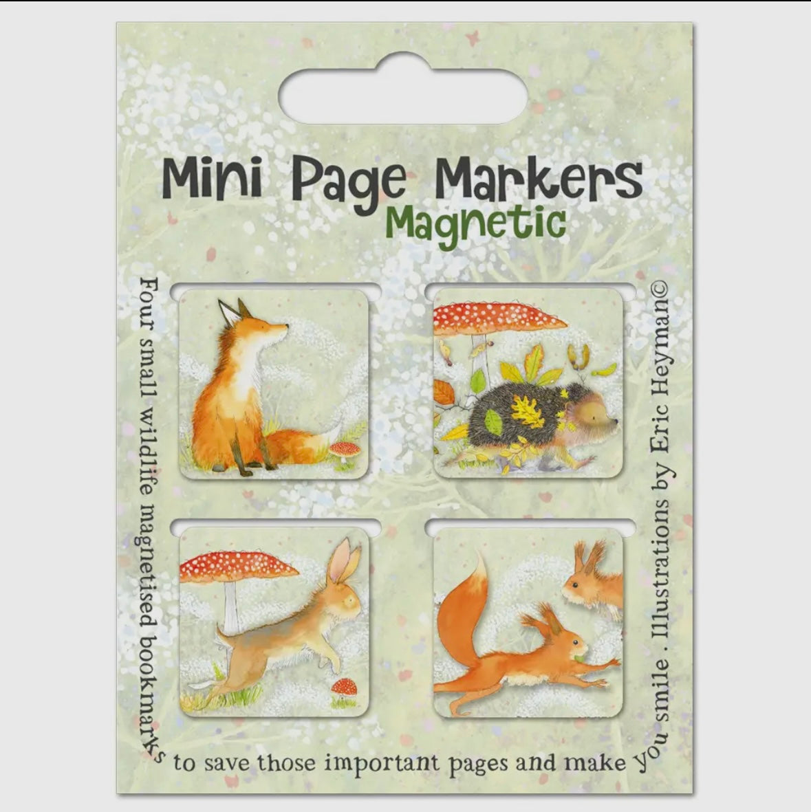 WILDLIFE MINI PAGE MARKERS MAGNETIC-EMMA BALL