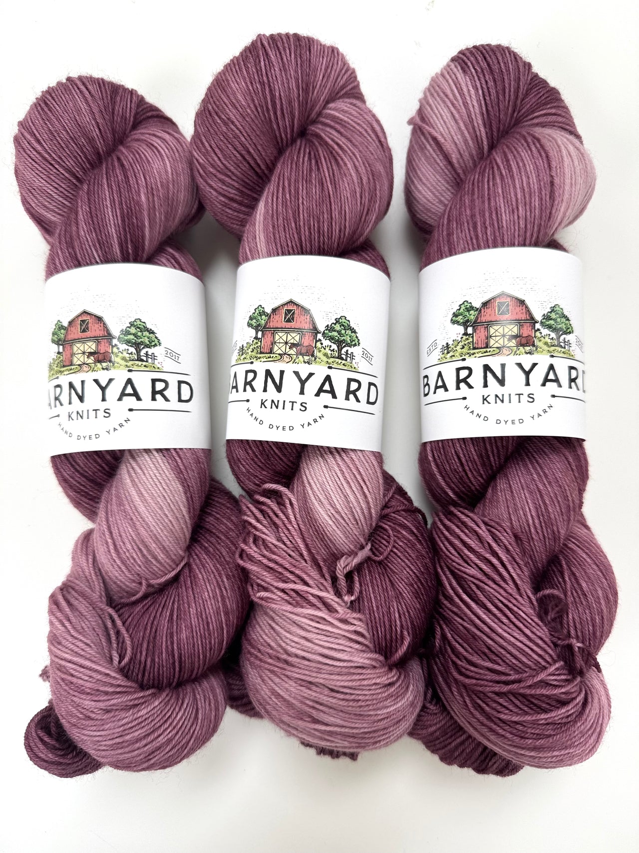 MIDNIGHT MAUVE SOCK/FINGERING TONAL