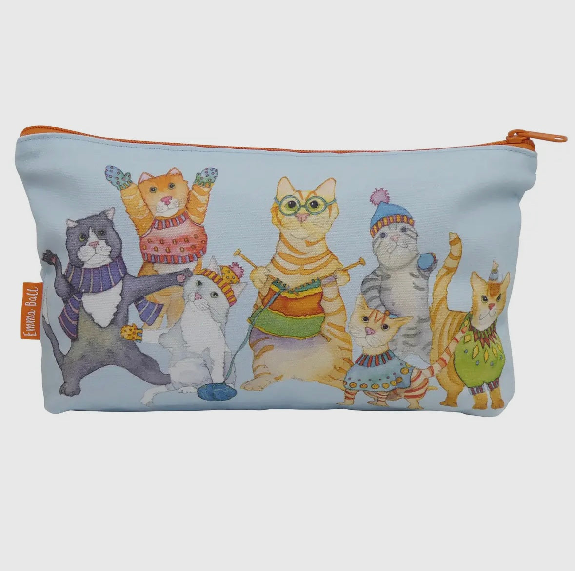 KITTENS IN MITTENS ZIPPED POUCH - Emma Ball