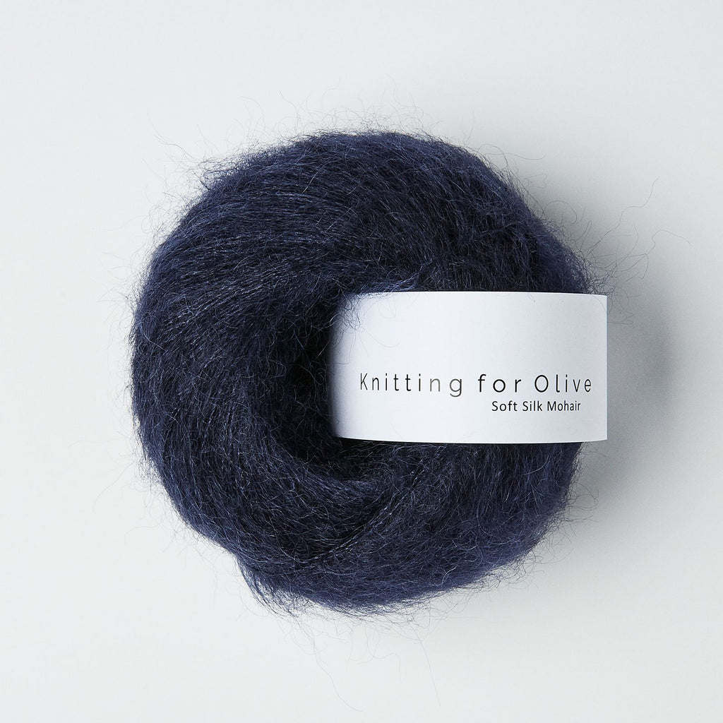 Knitting for Olive Soft Silk Mohair - NAVY BLUE