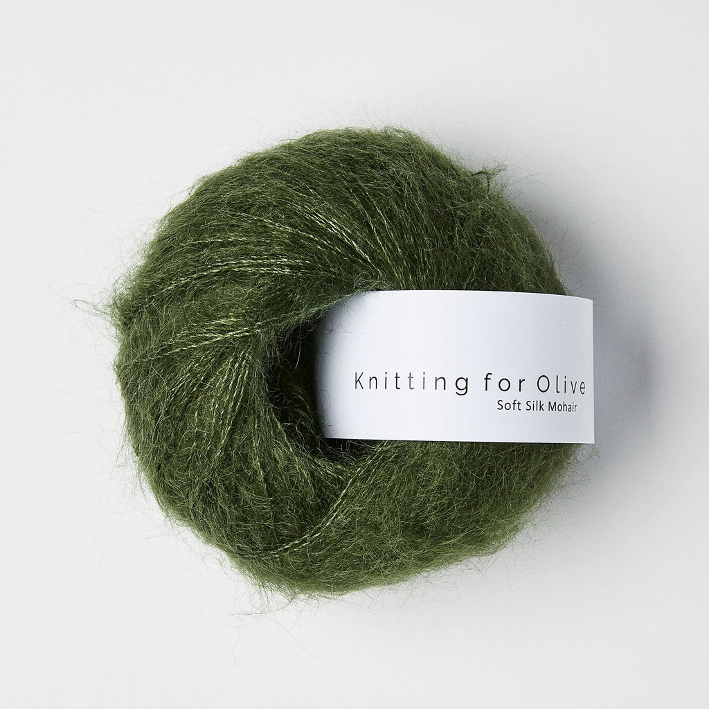 Knitting for Olive Soft Silk Mohair - BOTTLE GREEN