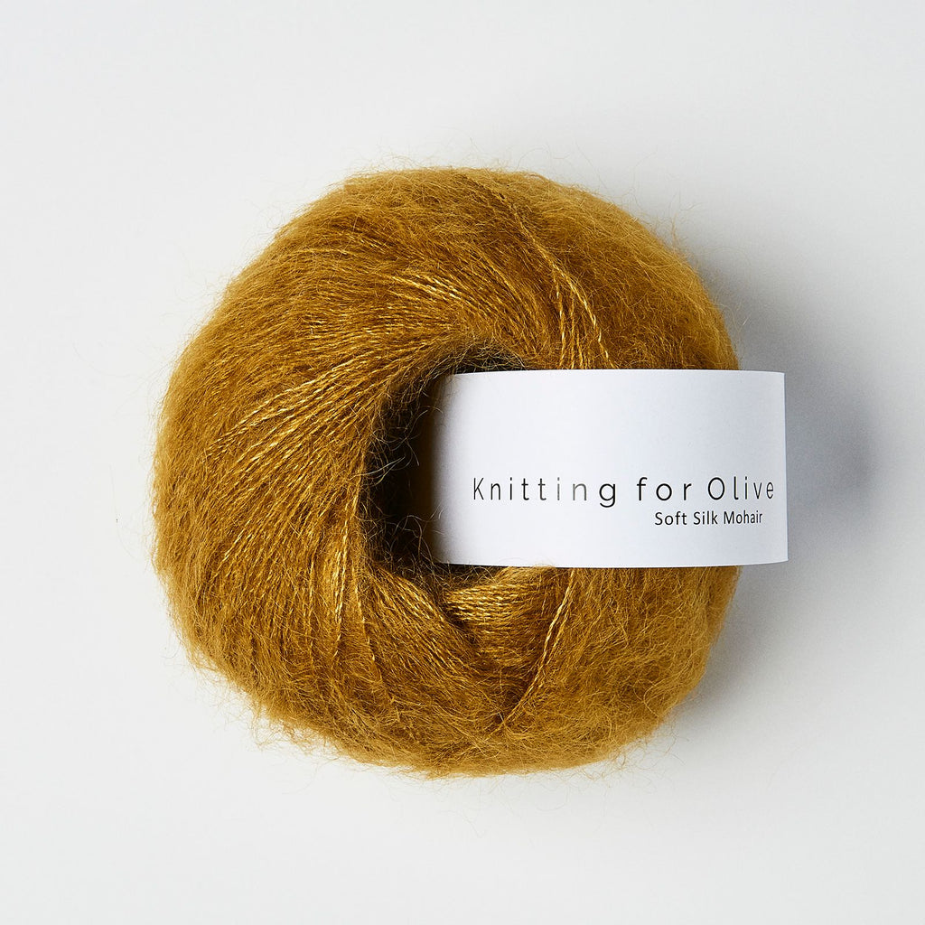 Knitting for Olive Soft Silk Mohair - DARK MUSTARD