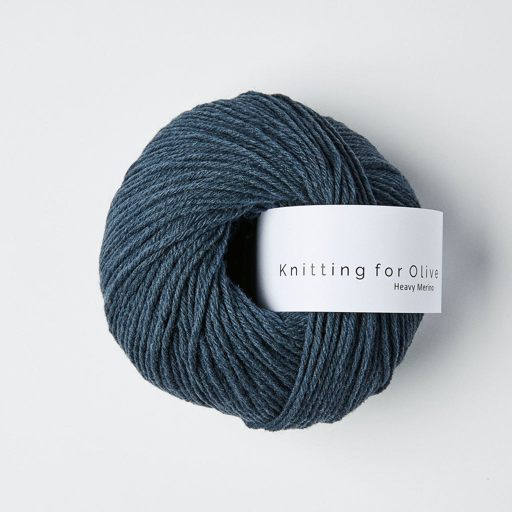 Knitting for Olive HEAVY Merino - DEEP PETROLEUM BLUE