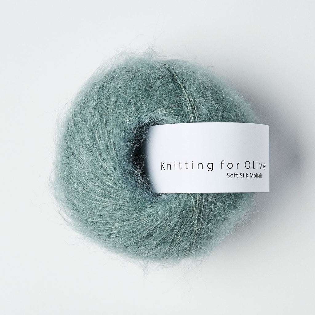 Knitting for Olive Soft Silk Mohair - DUSTY AQUA