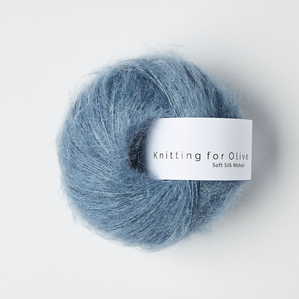 Knitting for Olive Soft Silk Mohair - DUSTY DOVE BLUE
