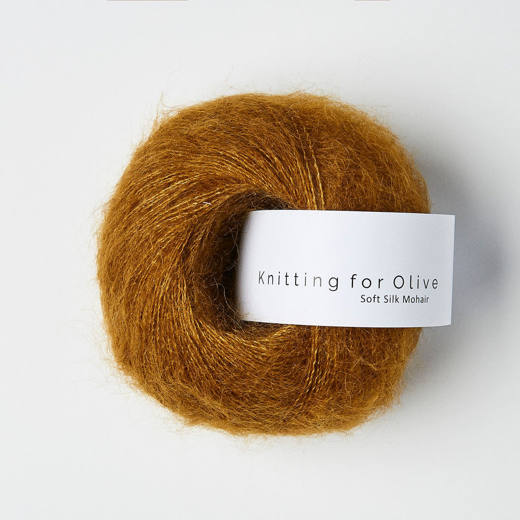 Knitting for Olive Soft Silk Mohair - OCHER BROWN