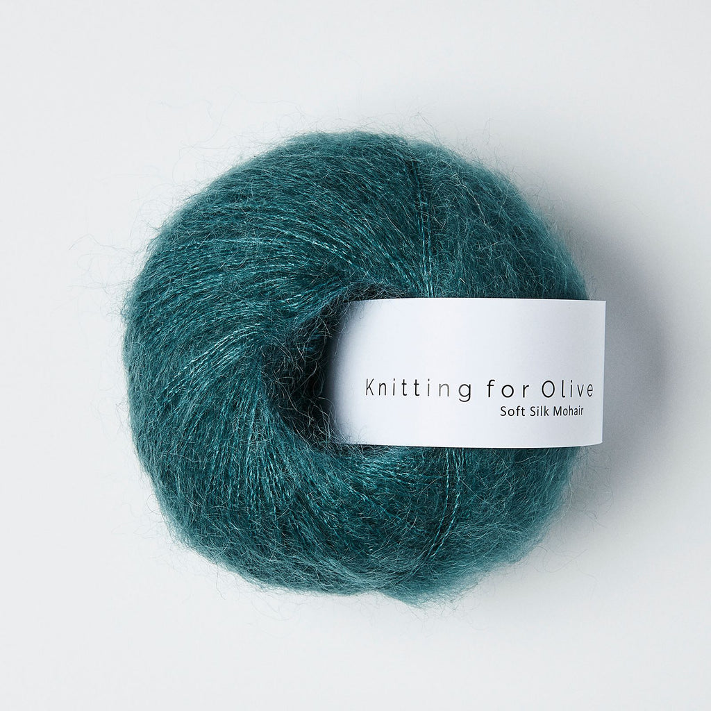 Knitting for Olive Soft Silk Mohair - PETROLEUM GREEN
