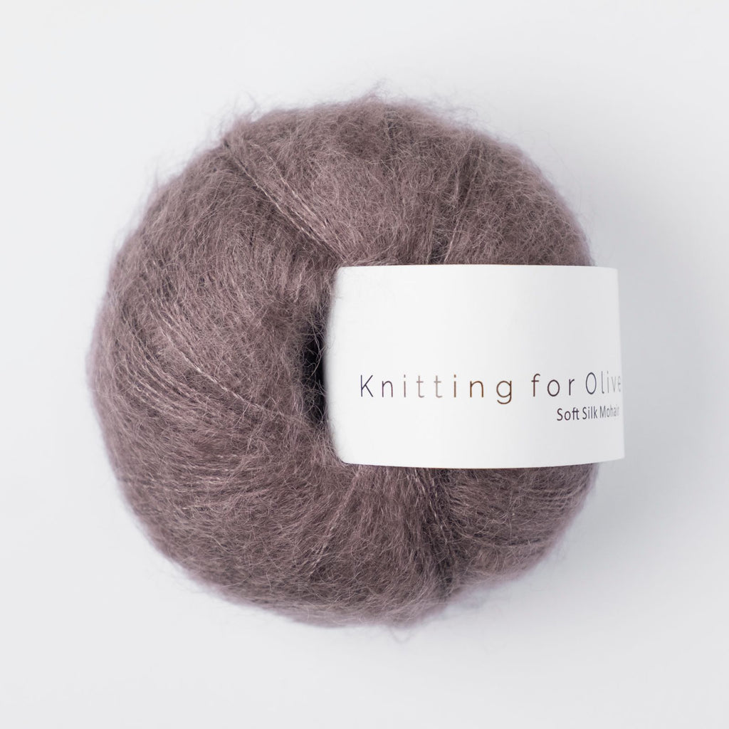 Knitting for Olive Soft Silk Mohair - PLUM CLAY